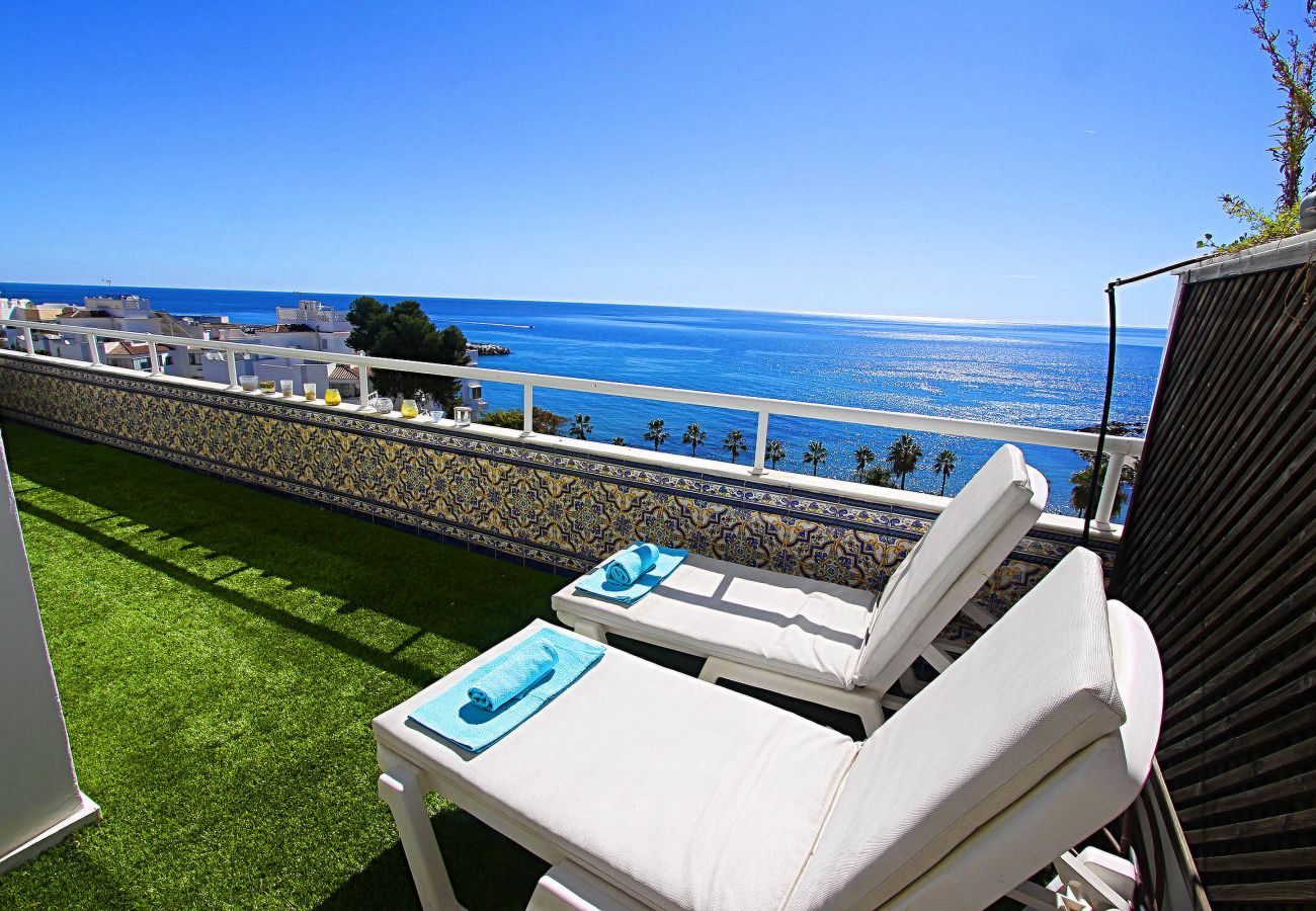 Ferienwohnung in Marbella - 1149 Atemberaubendes Duplex-Penthouse mit Panoramablick auf das Meer