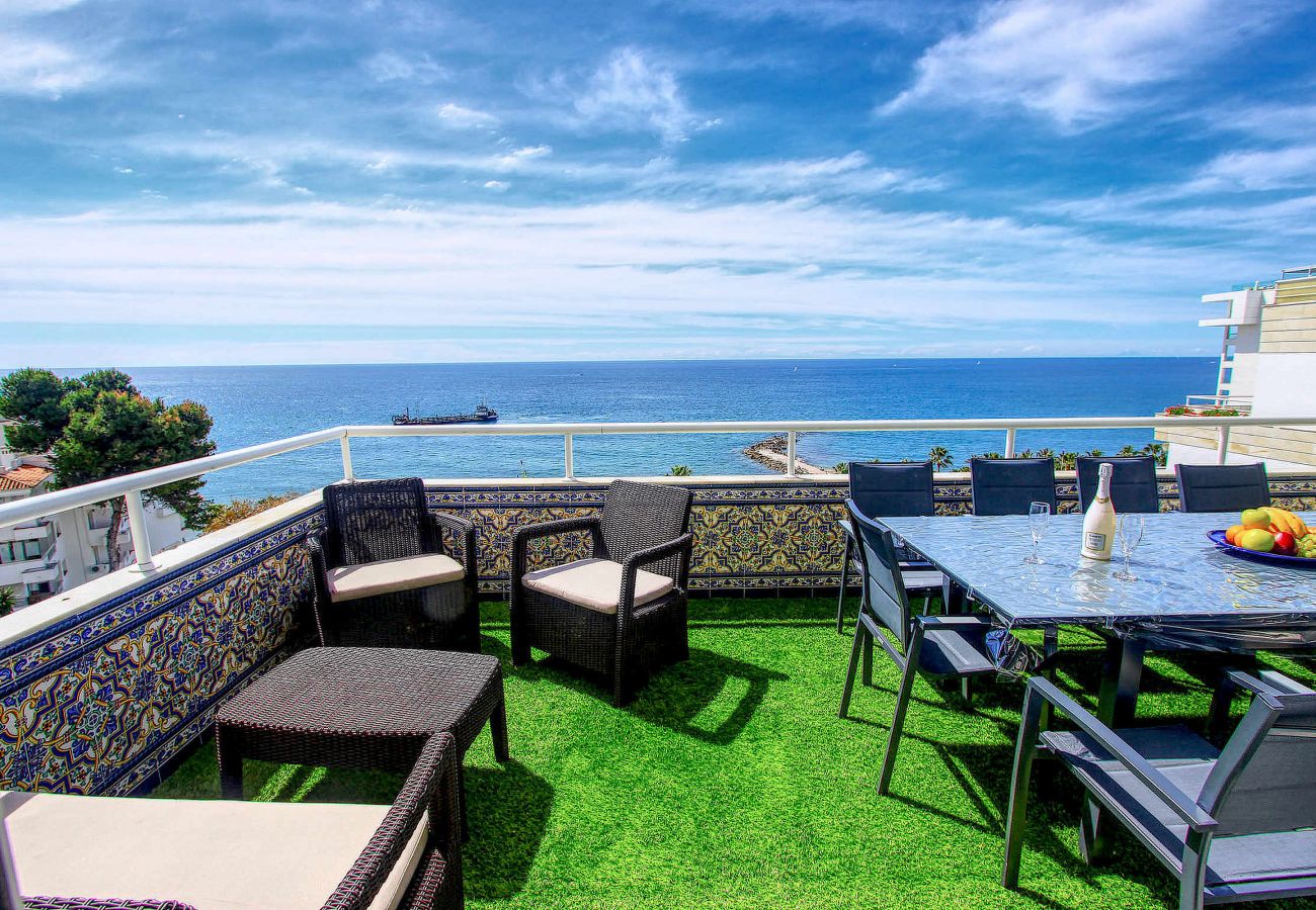 Ferienwohnung in Marbella - 1149 Atemberaubendes Duplex-Penthouse mit Panoramablick auf das Meer