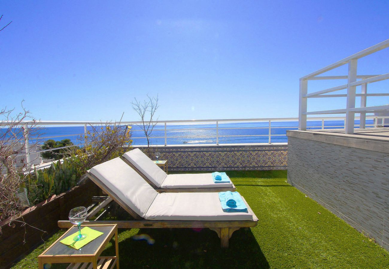 Ferienwohnung in Marbella - 1149 Atemberaubendes Duplex-Penthouse mit Panoramablick auf das Meer