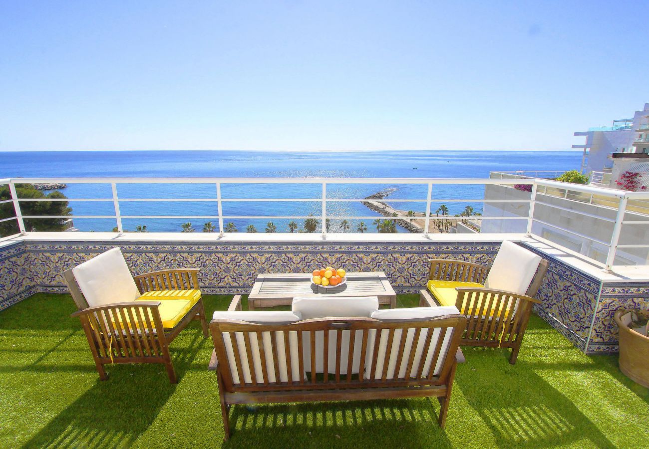 Ferienwohnung in Marbella - 1149 Atemberaubendes Duplex-Penthouse mit Panoramablick auf das Meer