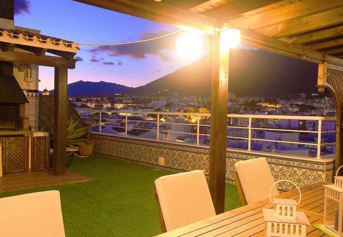 Ferienwohnung in Marbella - 1149 Atemberaubendes Duplex-Penthouse mit Panoramablick auf das Meer