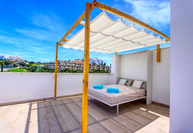 Villa in Mijas Costa - 1166 Moderne Luxusvilla mit Panoramablick auf den Golfplatz Villa in Mijas Costa - 1166 Moderne Luxusvilla mit Panoramablick auf den Golfplatz