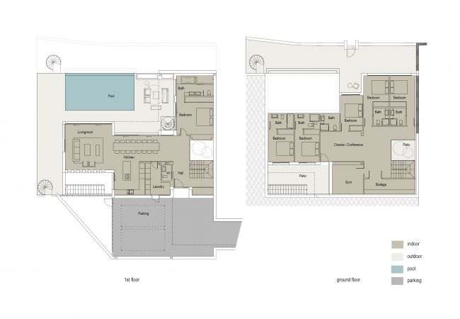 Villa in Mijas Costa - 18 PAX EINZIGARTIGE & RIESIGE LUXUSVILLA MIT BEHEIZTEM POOL, KINO/TAGUNGSRAUM & FITNESSSTUDIO IN STRANDNÄHE Villa in Mijas Costa - 18 PAX EINZIGARTIGE & RIESIGE LUXUSVILLA MIT BEHEIZTEM POOL, KINO/TAGUNGSRAUM & FITNESSSTUDIO IN STRANDNÄHE