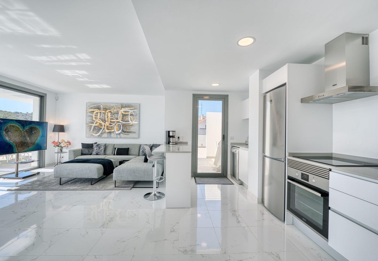 Ferienwohnung in Casares - 3019 Atemberaubendes Penthouse mit Panoramablick auf Golfplatz und Meer