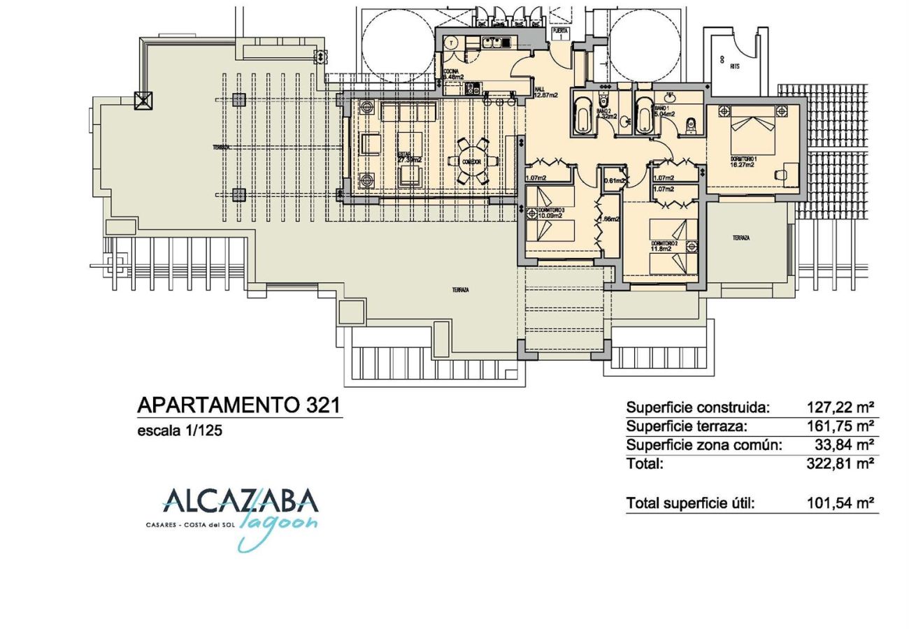 Apartamento en Casares - Ático exclusivo - 3 dormitorios  Alcazaba Lagoon (321)