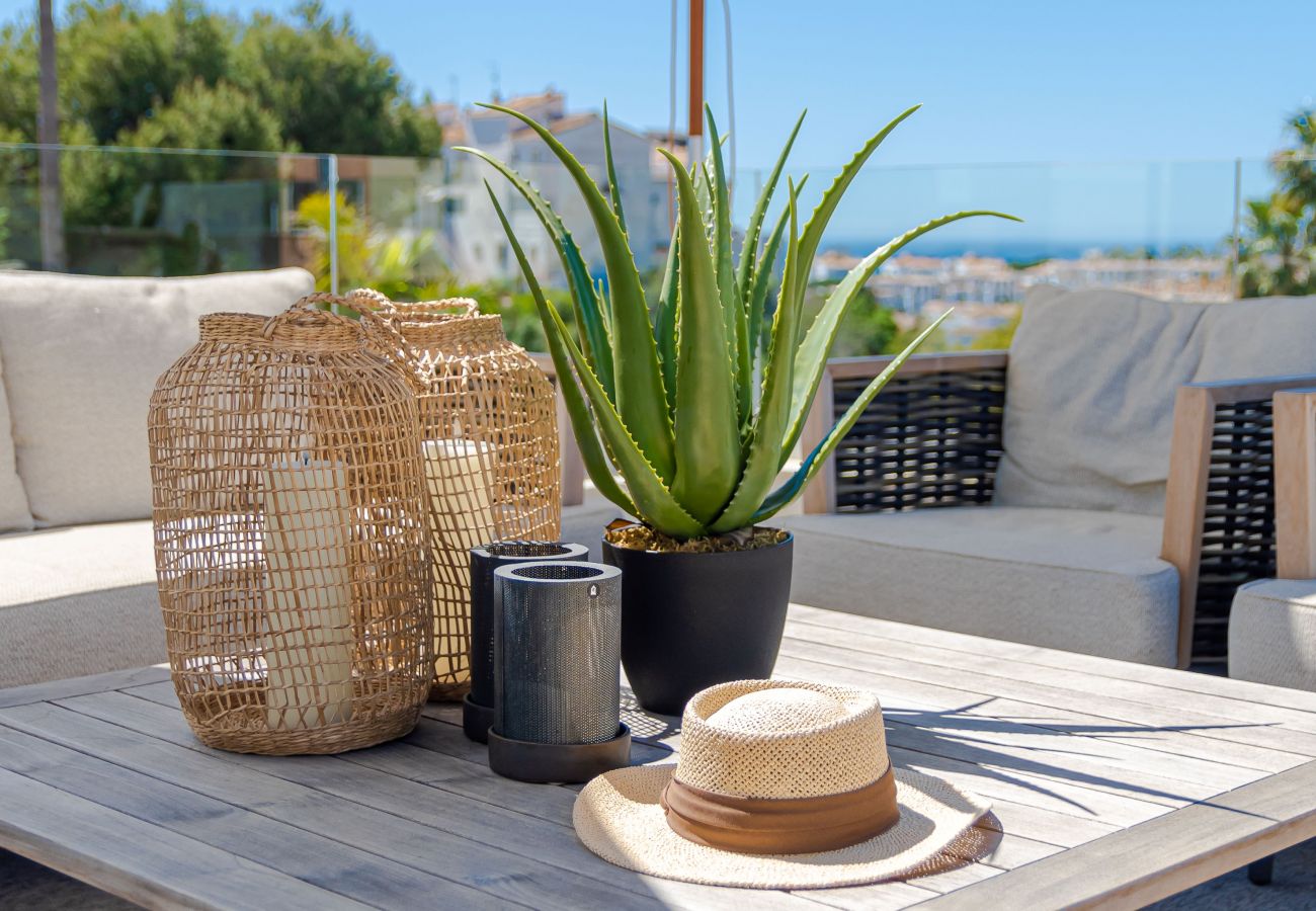 Villa en Mijas Costa - 18 PAX ÚNICA Y ENORME VILLA DE LUJO CON PISCINA CLIMATIZADA, CINE/SALA DE REUNIONES Y GIMNASIO CERCA DE LA PLAYA