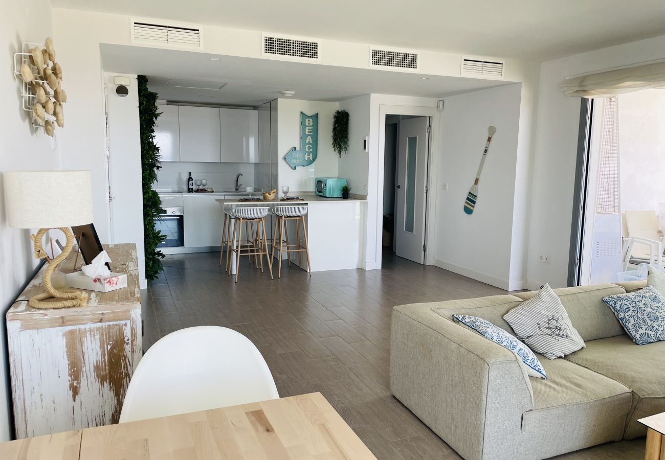 Apartamento en Torrox Costa - Dunas Beach con vistas al mar en Torrox Costa