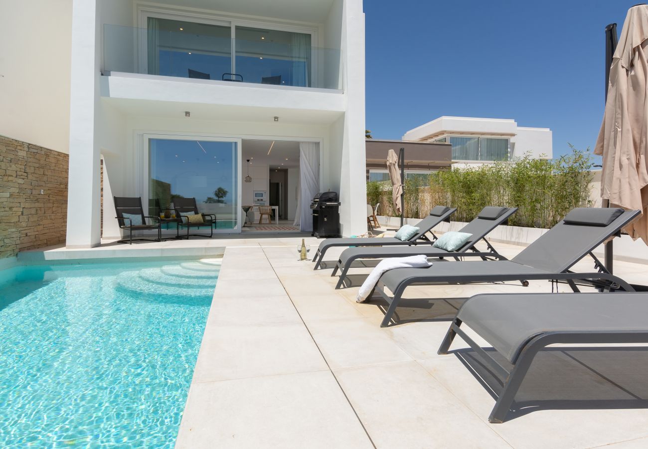 Villa in Mijas Costa - 394921 - Wonderful semi detached villa near beach (heated pool)