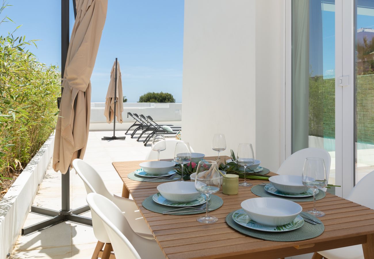 Villa in Mijas Costa - 394921 - Wonderful semi detached villa near beach (heated pool)